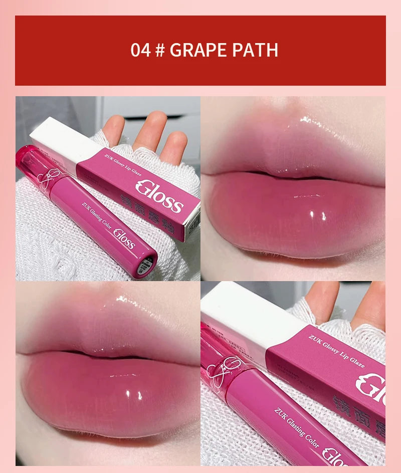 Glassy Watery Mirror Lip Gloss - Moisturizing & Glowing, for Plump Hydrated Lips, Affordable