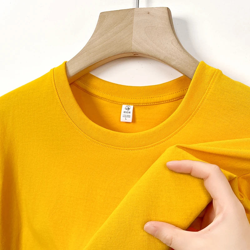 2025 New Men's Korean Casual Cotton Short Sleeved Round Neck T-shirt Summer Fashionable and Comfortable Versatile Top