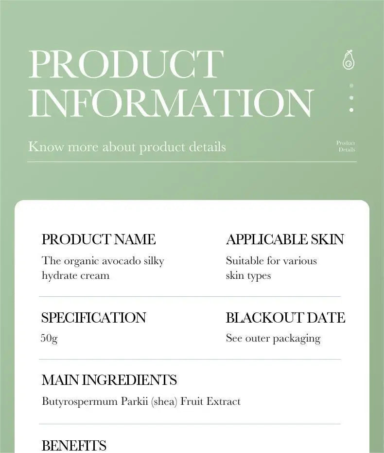 SADOER Avocado Skincare 6-Piece Set - Cleansing, Moisturizing, Care
