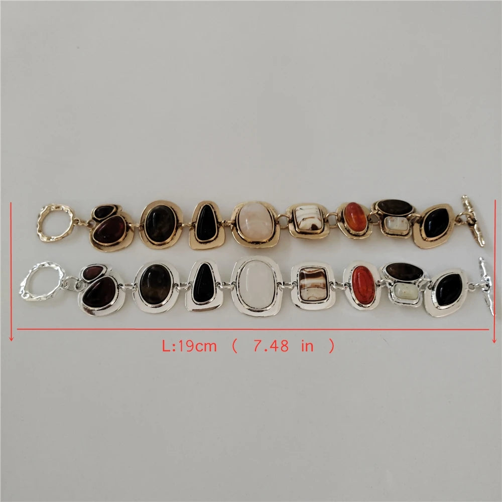 Boho Indian Resin Charm Bracelet for Women
