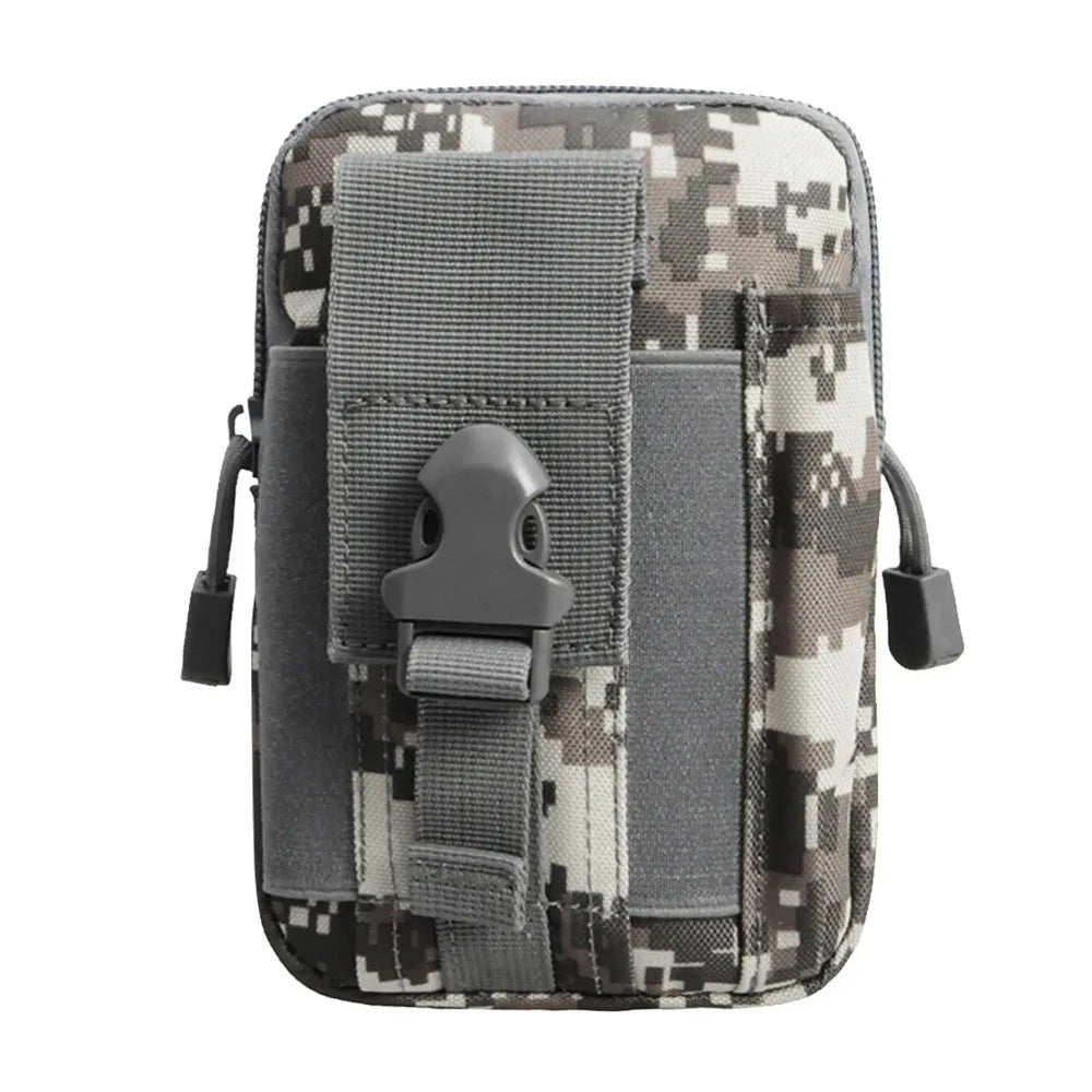 Mobile Phone Case Pouch Waist Bag Waterproof Nylon Multifunction Casual Men Waist Pack Male Small Bag