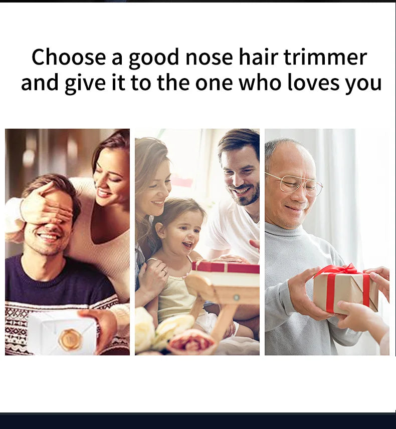 Mini Pocket Nose Hair Trimmer Painless Clipper Nose Ears Hair Eyebrow Waterproof Portable Trimmer For Men Women