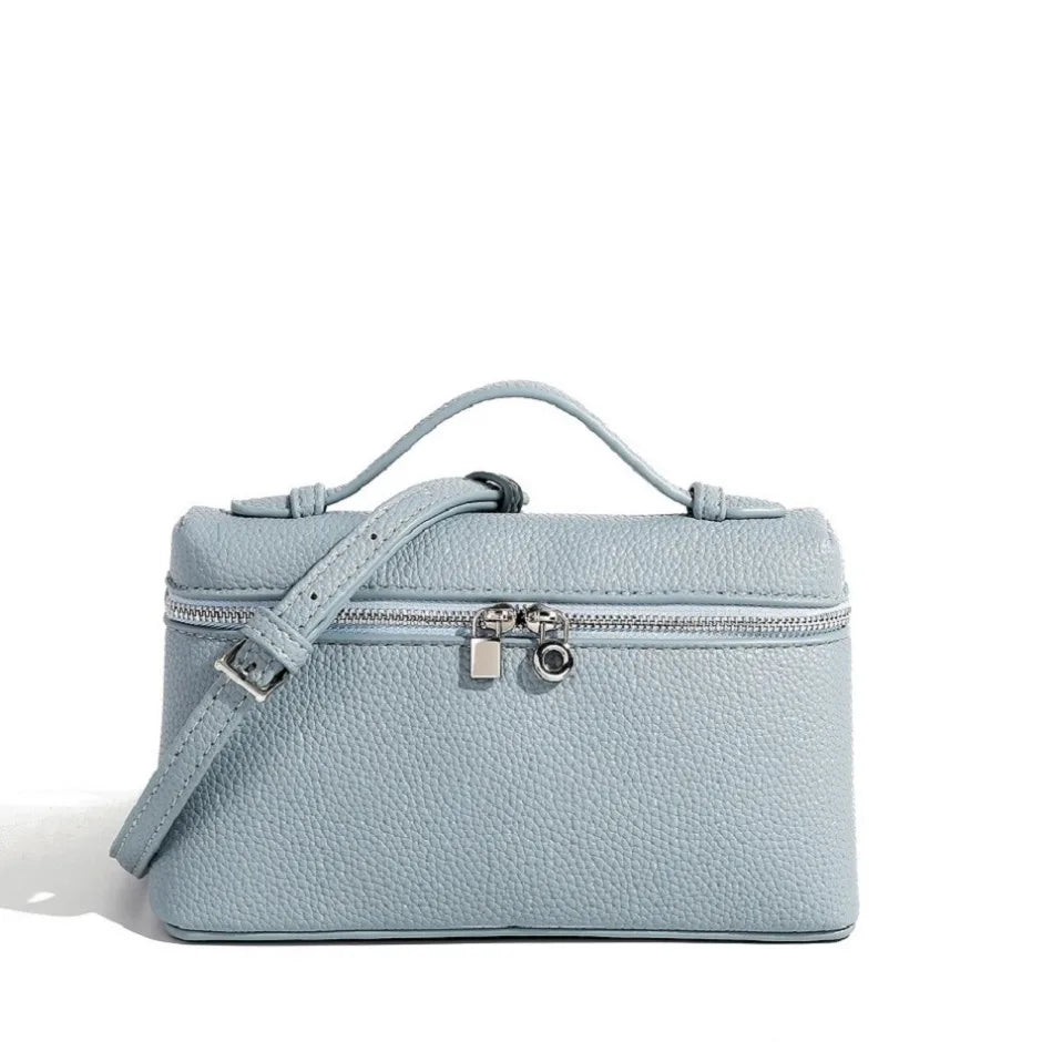 Premium sense of niche lychee grain shoulder bag simple fashion lunch box women's bag exquisite mini handheld crossbody bags
