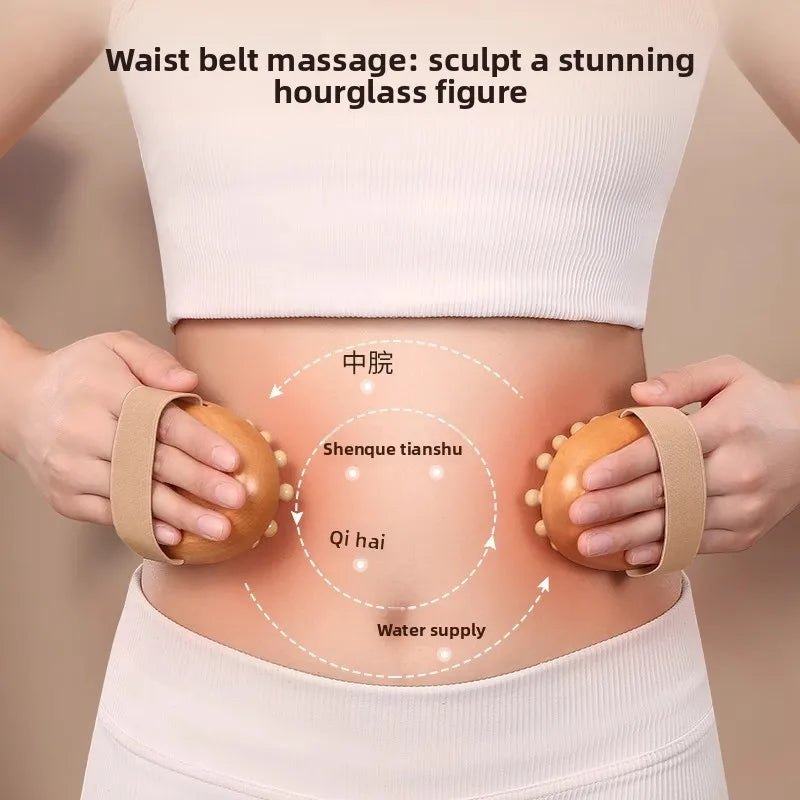Home massage comb, beech wood meridian brush, universal for the whole body to clear meridians, abdominal and leg massage device