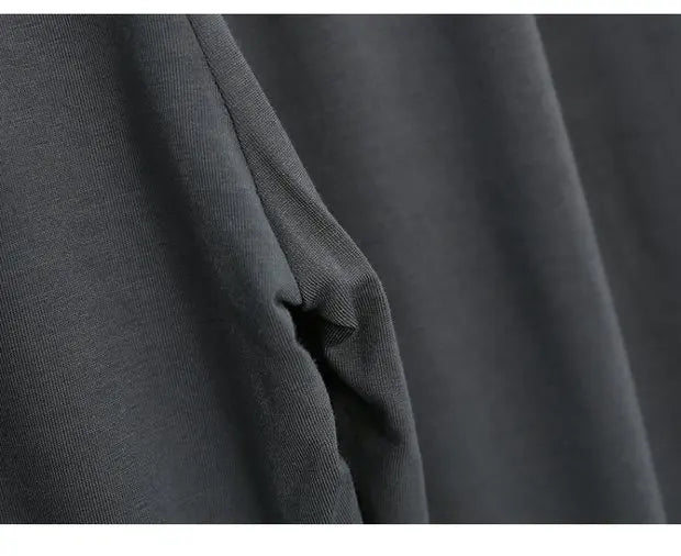 Modal Wide Leg Casual Pants - High Waist Lounge Trousers
