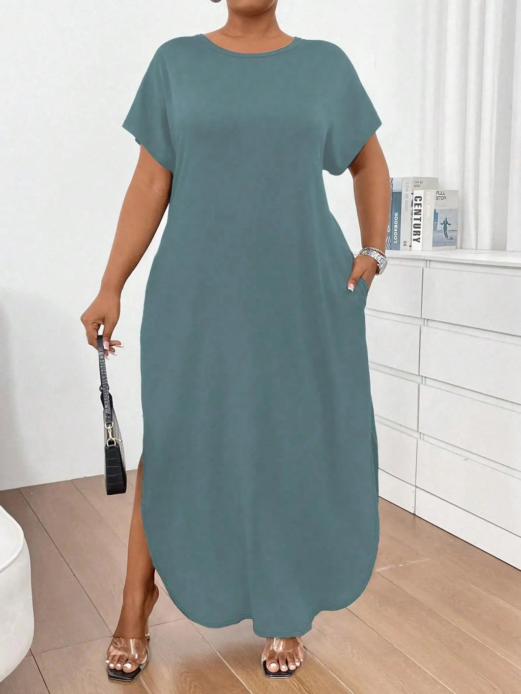 Plus Size Talla Grande Summer Long Dresses 2025 Casual Beach Maxi Loose Women's Dresses Comfortable Evening Gowns