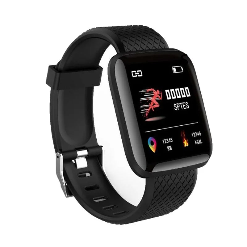 116plus Smart Watch Hombres y Mujeres Pantalla Táctil Completa Reloj Deportivo de Fitness Hombre IP67 Impermeable Bluetooth para Ios Android Smartwatch
