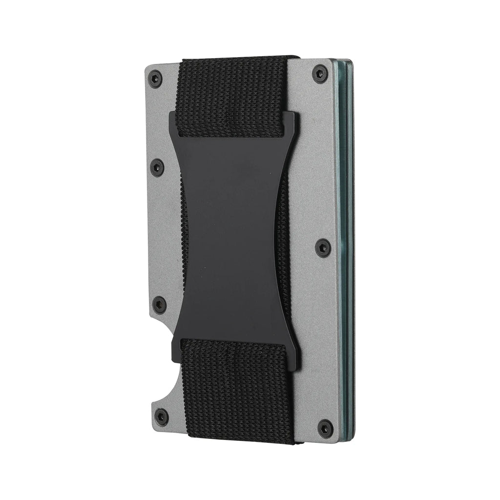 Slim RFID Protection High Quality Card Holder Men Women Aluminum Wallet Elasticity Back Pouch ID Credit Case Unisex Travel Purse