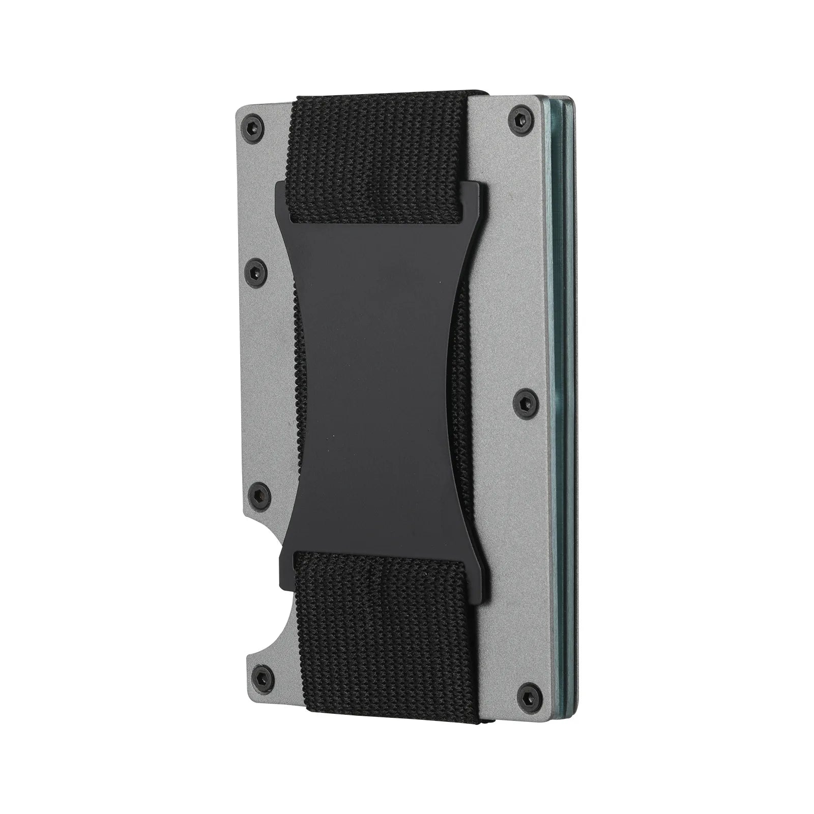 Slim RFID Protection High Quality Card Holder Men Women Aluminum Wallet Elasticity Back Pouch ID Credit Case Unisex Travel Purse