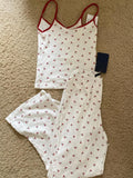 Beinhere Women's Striped Pajama Set - Pink Tank Top & Long Pants