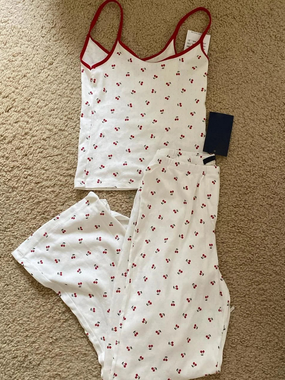 Beinhere Women's Striped Pajama Set - Pink Tank Top & Long Pants