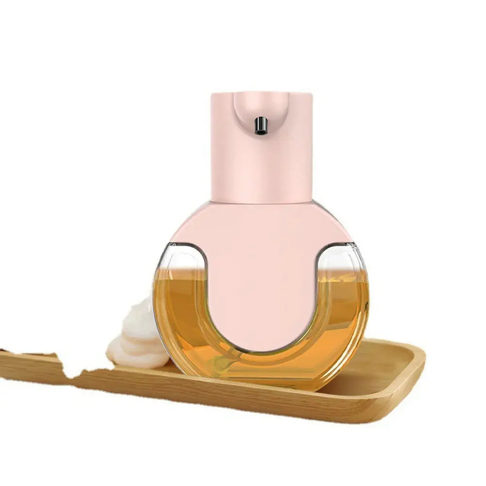 Dispensador automático de jabón de 420 ML, sin contacto, botella de desinfectante de manos con sensor infrarrojo, dispensador de jabón montado en la pared para baño