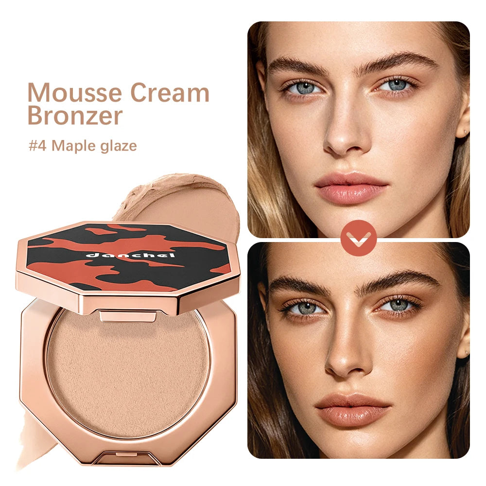 Mousse Cream Bronzer Matte Blendable Contour Shading Cream Long Lasting Waterproof Face Natural Lightweight Makeup Cosmetics