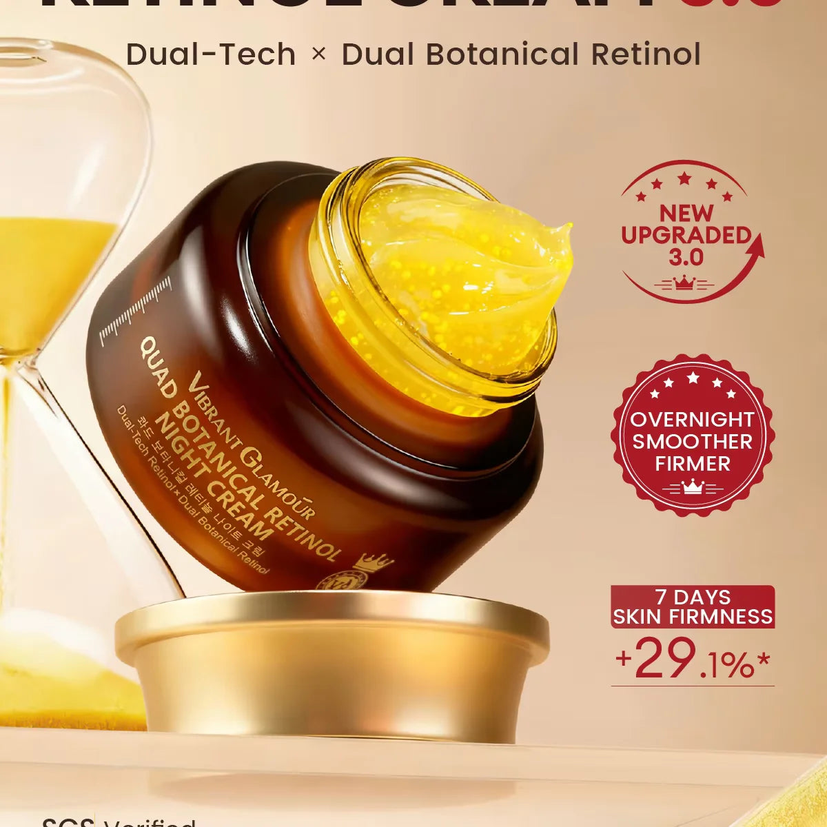 VIBRANT GLAMOUR 2.0 Retinol Toner 3.0 Retinol Serum 3.0 Retinol Cream Anti-Aging Moisturising