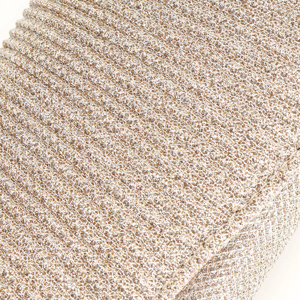 2026 New Women Fold Glitter Handbag Shiny Envelope Evening Bag Ladies Pleated Silver Clutch Chain Wedding Party Mini Long Purse