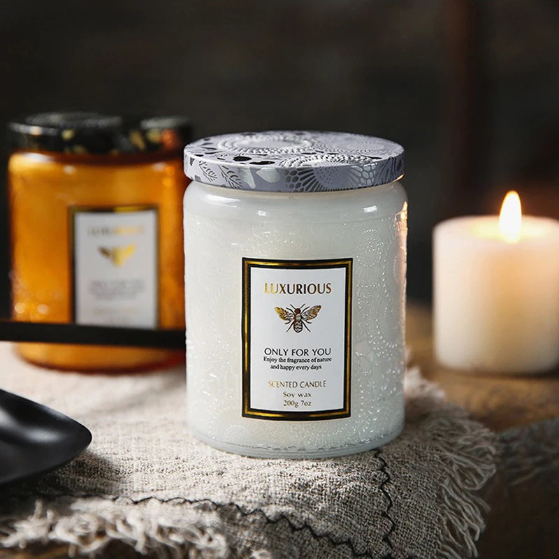 7 oz Natural Soy Scented Candle – Aromatherapy Jar Candle for Home Decor & Gifting