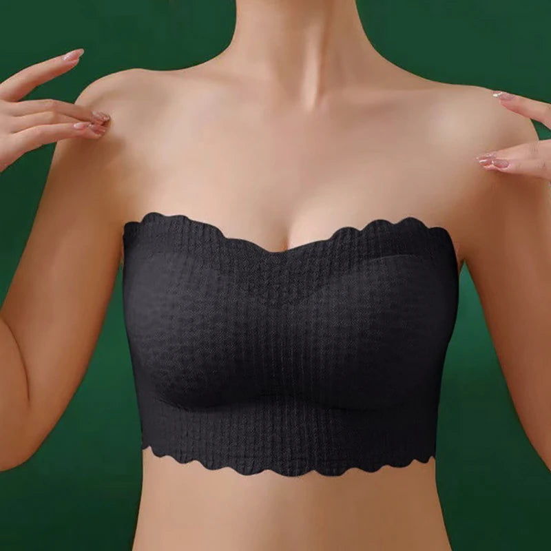 Sexy Invisible Bra Tube Tops Strapless Bras Seamless Bralette Wireless Wedding Brassiere Push Up Underwear Women'S Lingerie