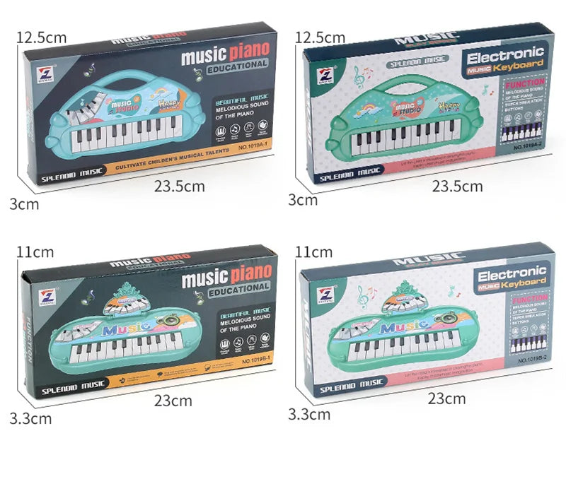 Electronic Piano Toys 13 Key Portable Music Piano Toy Electronic Musical Instrument Toys Multifunctional Kids Music Learning Toy