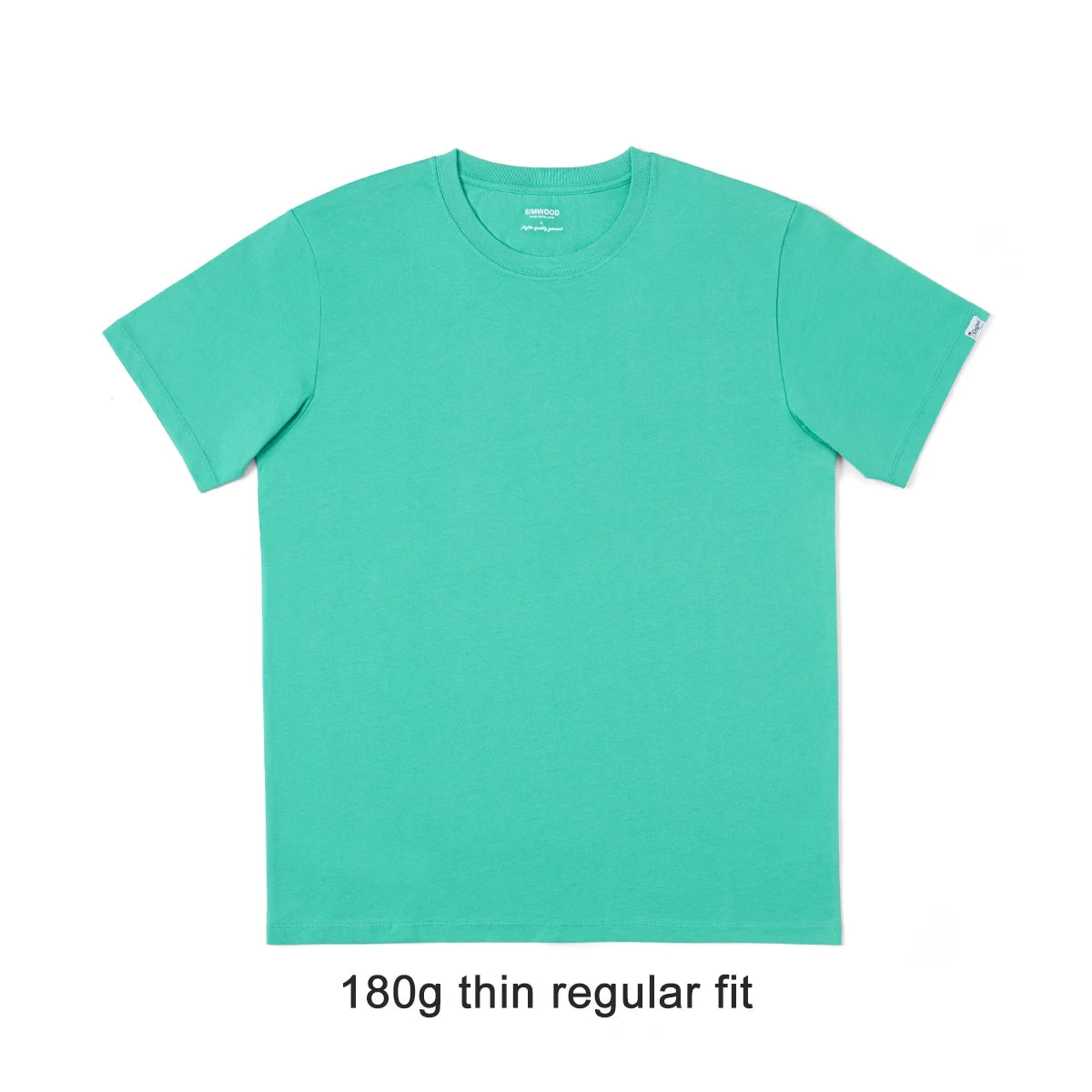 Simwood 2026 Summer New 180Gsm 100% Cotton White Solid T Shirt Men Causal O-Neck Basic T-Shirt Women'S High Quality Tops