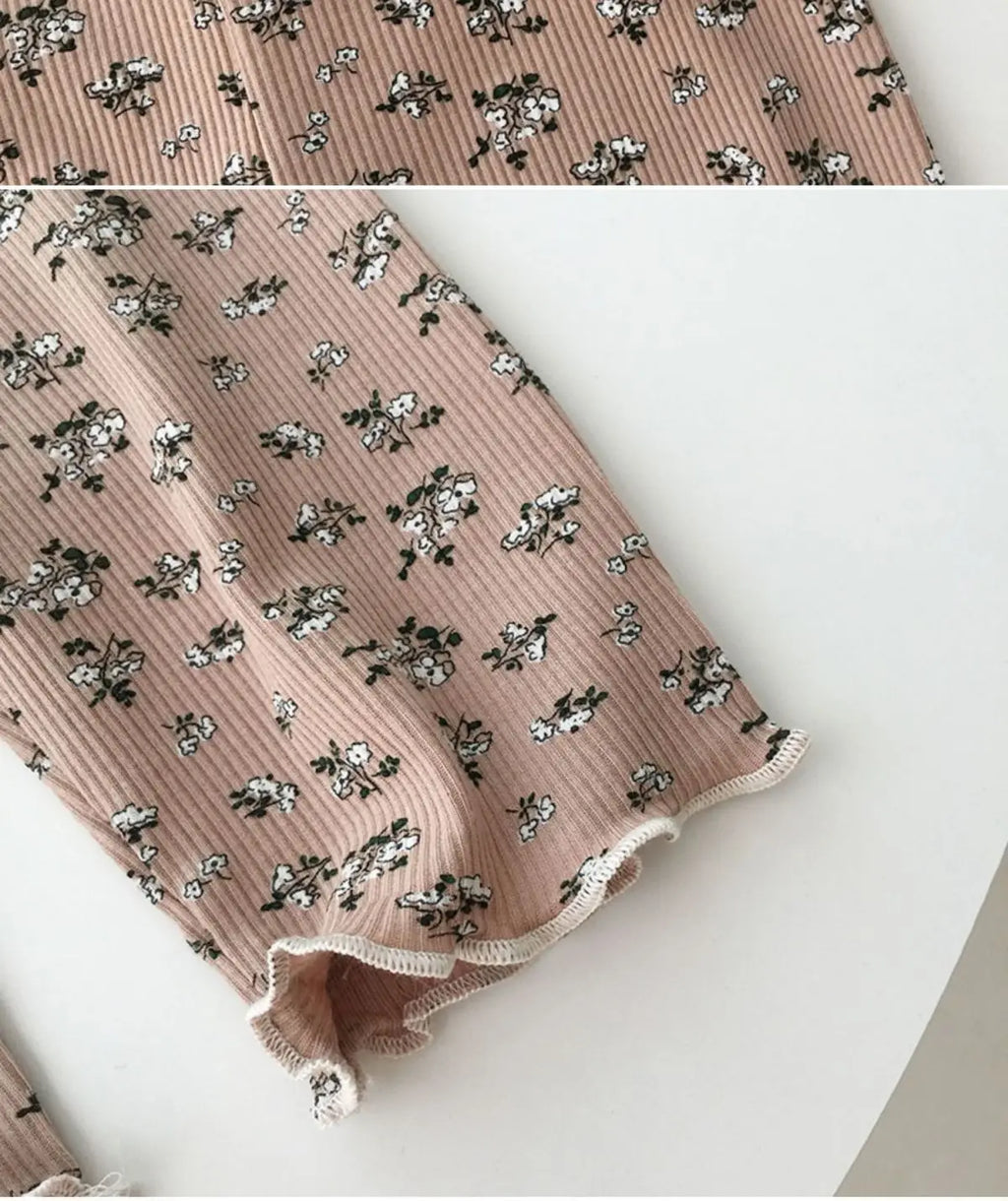 2026 Summer Fashion New Short Sleeve Round Neck Flower Printed T-shirt Top+Pants 2 Piece Set Kids Casual Home Clothes