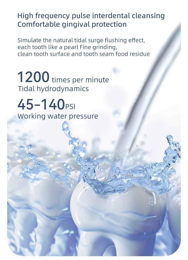 Cepillo de dientes eléctrico portátil con irrigador dental para limpiar los dientes, irrigador bucal doméstico para limpiar los dientes