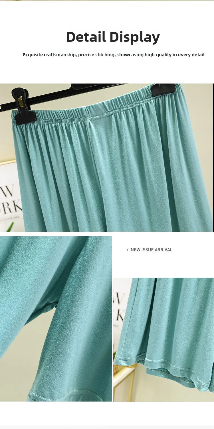 July Deer Women's High Waist Modal Wide Leg Casual Pants