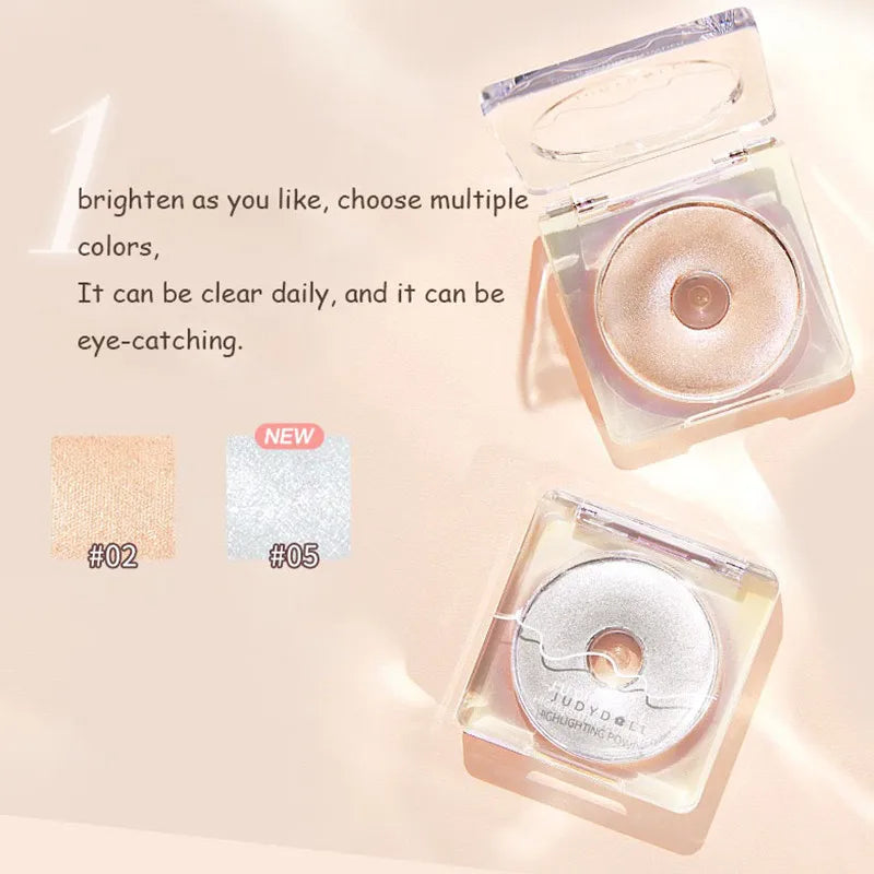 Judydoll Starlight Highlighting Powder Makeup Glow Face Contour Shimmer Water Light Highlight Pallete Illuminator Cosmetics