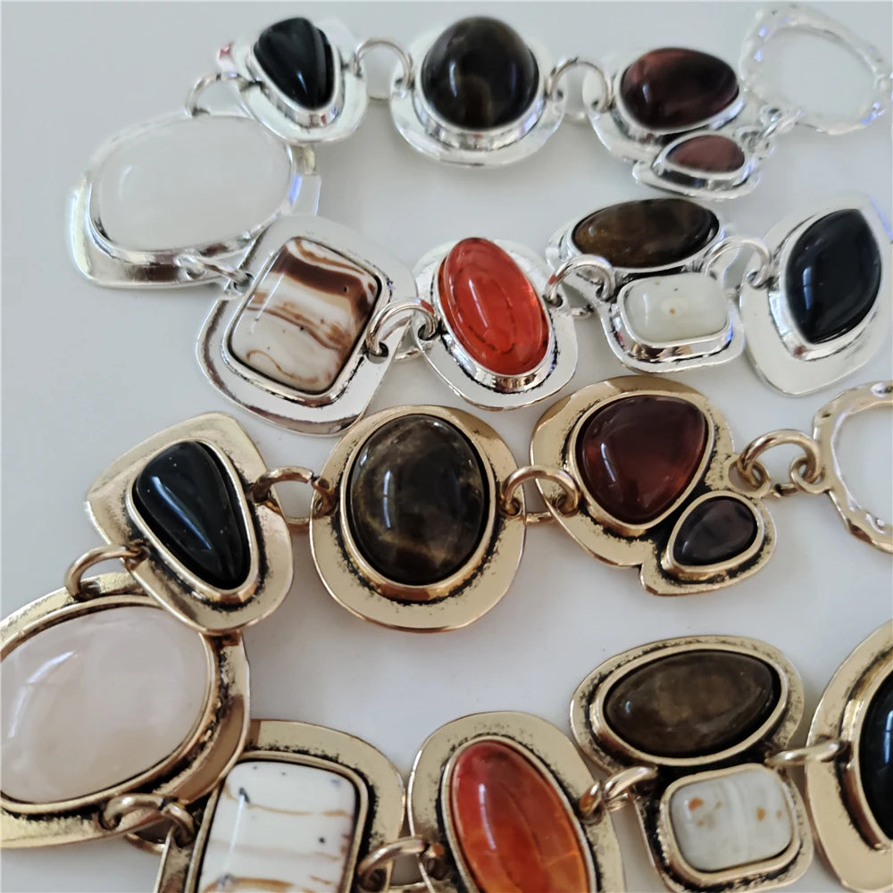 Boho Indian Resin Charm Bracelet for Women