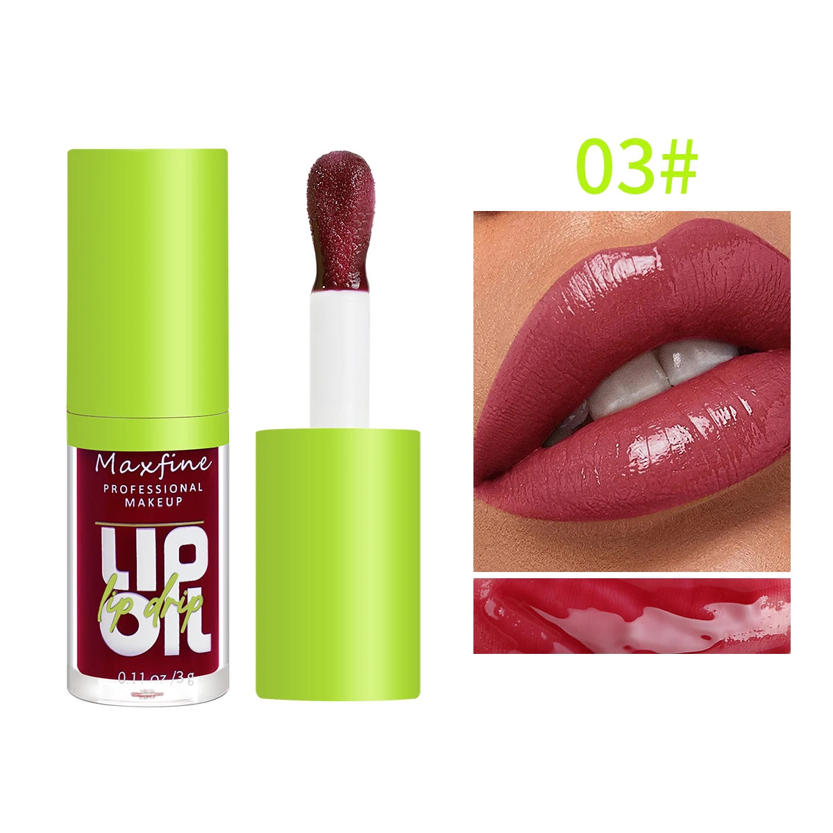 MAXFINE Moisturizing Lip Gloss - Luminous Transparent Lip Oil 3g