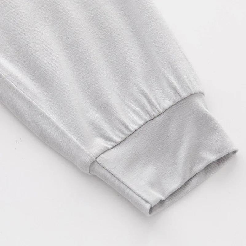 2026 Toddler Baby Bamboo Fiber Summer Pants Solid Boys Girls Casual Clothes 3M-3T Unisex Infant Kids Lounge Pants For Korean