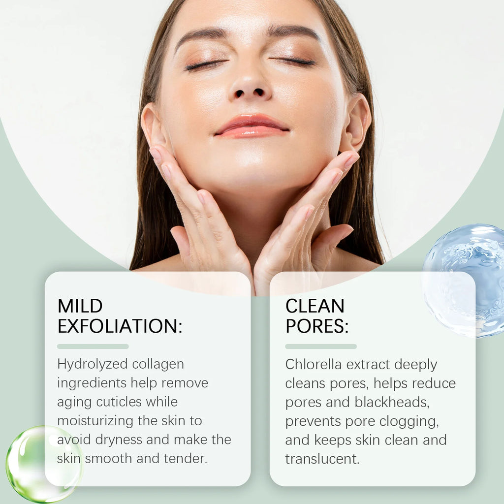 OUHOE Exfoliating Peeling Gel - Deep Cleaning Facial Scrub, 50g