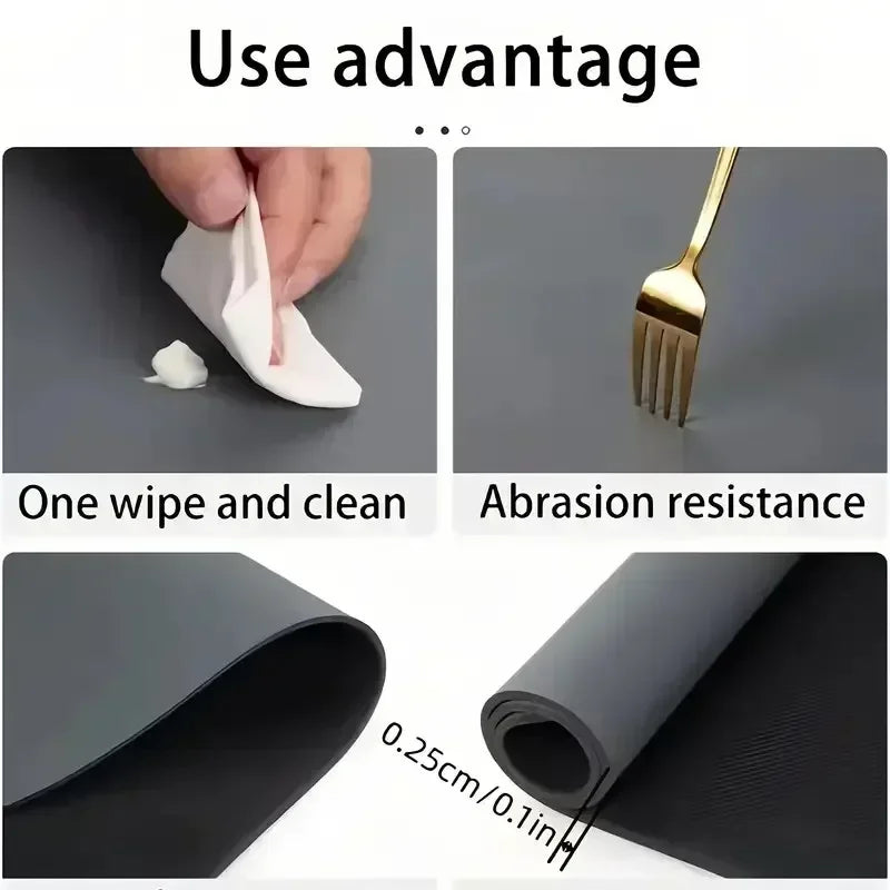 Accesorios de Cocina Alfombrilla Absorbente para Secar Platos de Cocina Alfombrilla de Drenaje para Cafetera Vajilla Alfombrilla de Drenaje de Cocina Posavasos