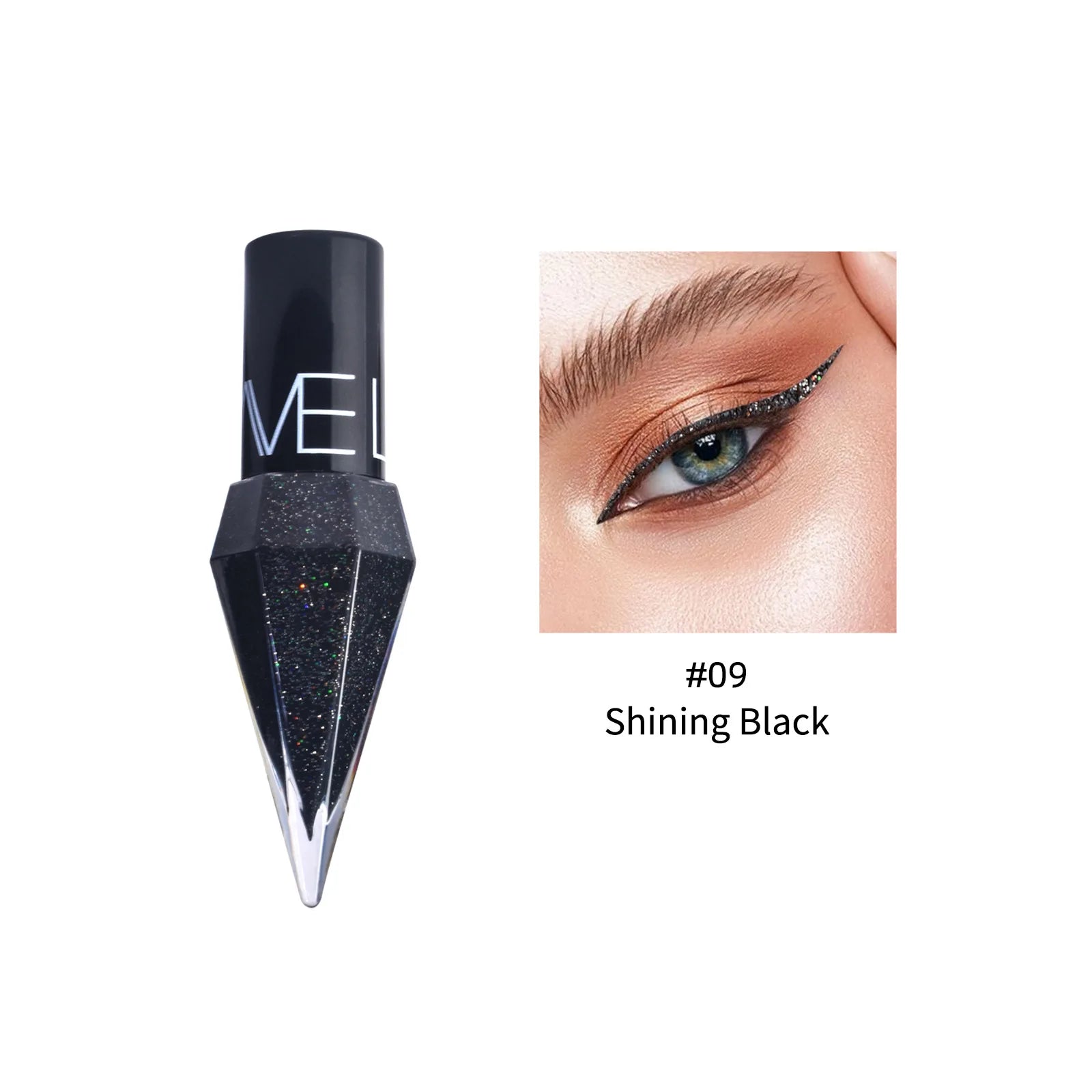 Diamond Sparkling Liquid Eyeliner With Pearlescent Finish Quick Dry Waterproof Smudge Proof For Makeup Enthusiasts