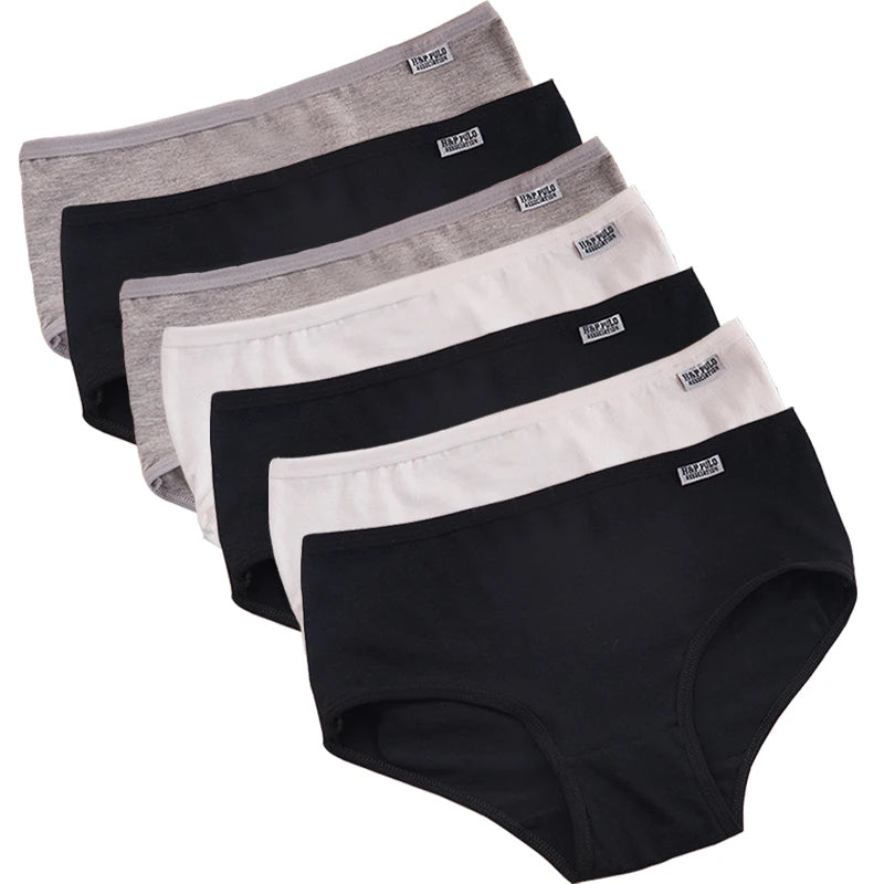 Plus Size Cotton Panties For Women Set Of 7 Comfortable Breathable Briefs M To 4XL