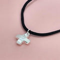 Exquisite 925 Silver Jewelry, Short Cross Pendant With Black Rope, Suitable For Daily Wear Or Giving
