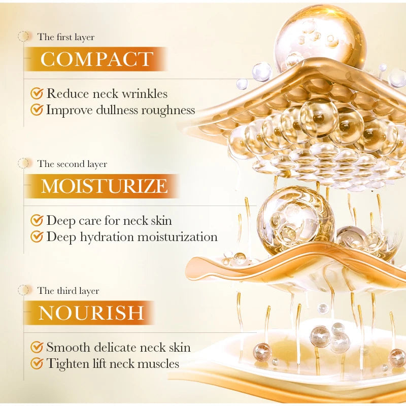 Korean Rice Raw Pulp Moisturizing Neck Cream - Anti-Aging Firming