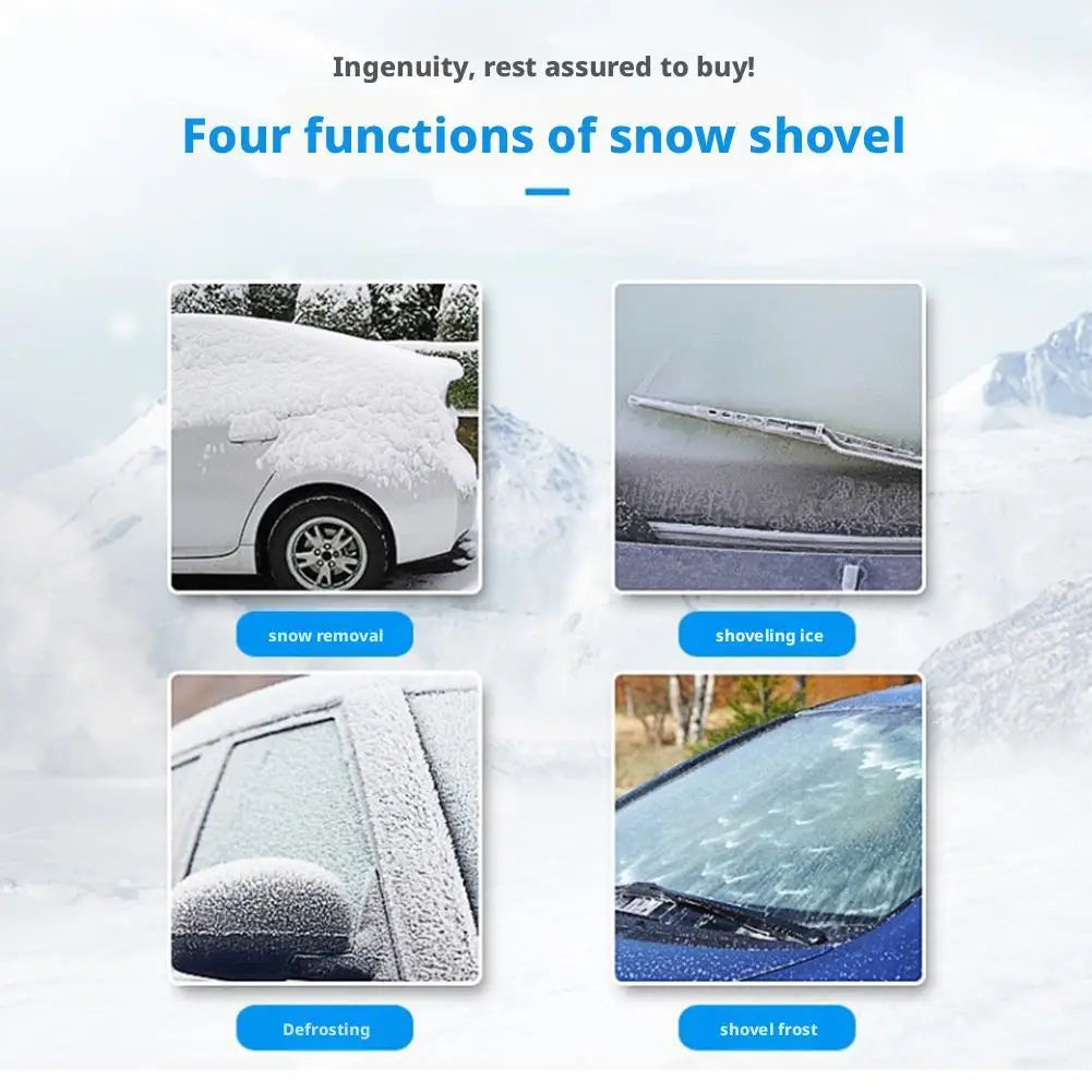 2Pcs Multifunction Car Snow Shovel Winter Windshield Defrosting Ice Scraper Tool Glass Snow Removal Tools Auto Accessories
