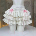Lolita Style Princess Vintage Cake Skirt  Sweet Kawaii Women Cute Lace Ruffles Party Mini Skirts Harajuku Y2k Faldas Mujer