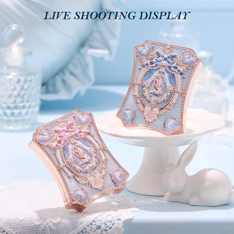 Flower Knows Makeup Bunny Garden Eyeshadows Collection 6-Color Long Lasting Makeup Natural Nudes Waterproof Eye Shadows Palette