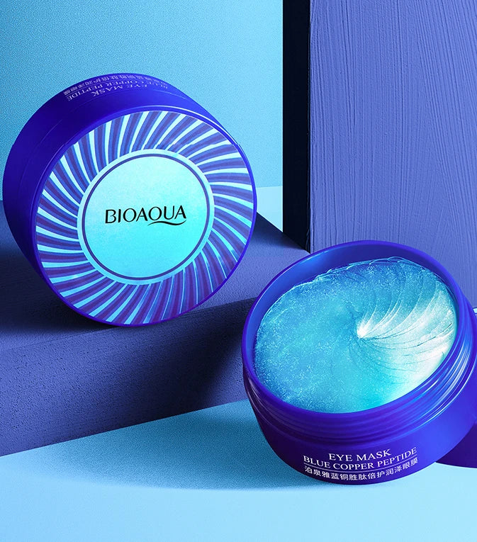 60pcs BIOAQUA Copper Peptide Eye Patches Anti Dark Circles Moisturizing Anti-Wrinkles Anti-Aging Eye Mask Skin Care Products