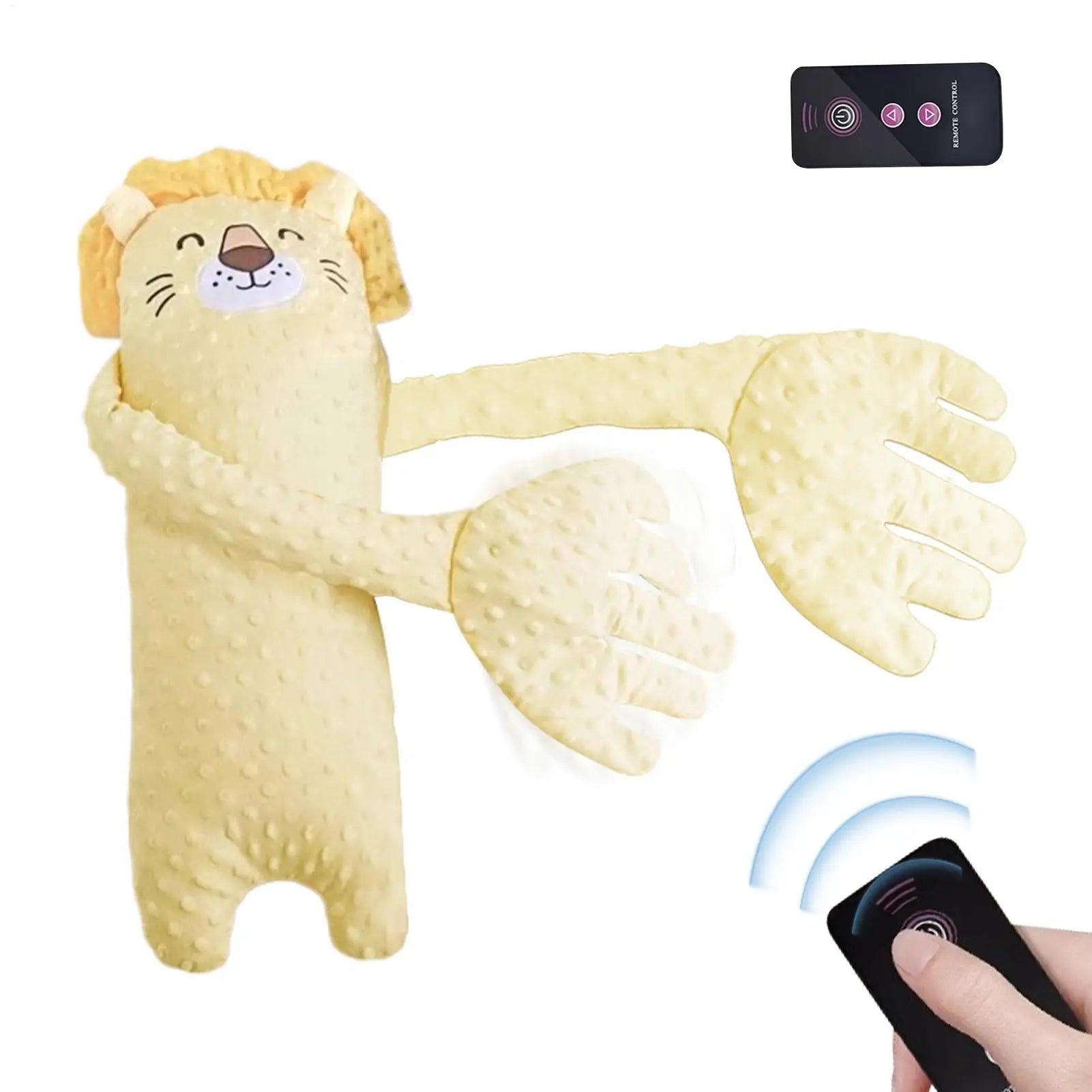 Patting Hand for Baby Sleep Patting Sleeping Pillow Baby Back Patter for Sleep Remote Control Animal Shape Nursery Decor Startle
