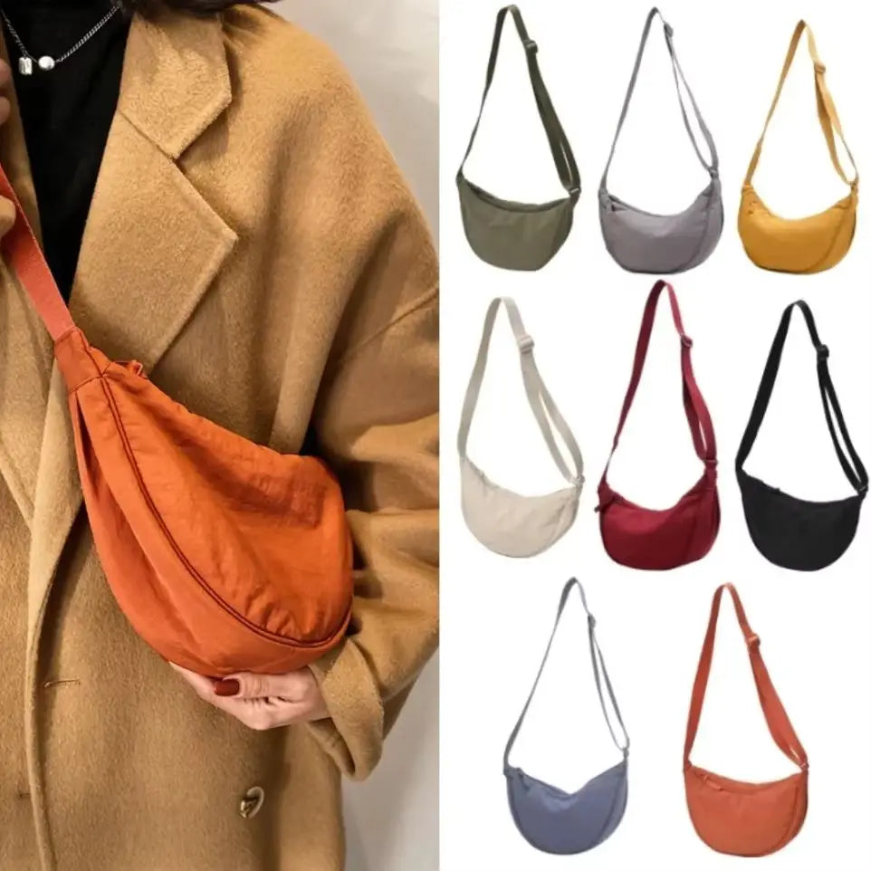 Casual Nylon Hobos Crossbody Bag for Women Designer Shoulder Bags Large Capacity Tote Lady Travel Shopper Bag Female Purses