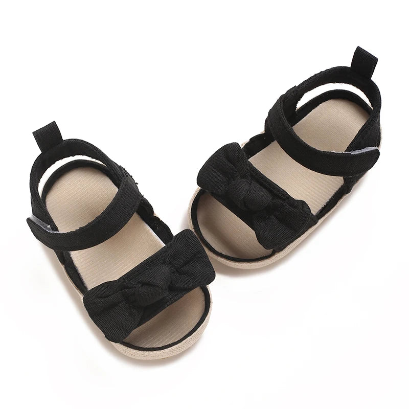 Summer Girls Baby Shoes Fashionable and Cute Casual Sandals Soft Cloth Sole Comfortable and Lightweight Walking Shoes