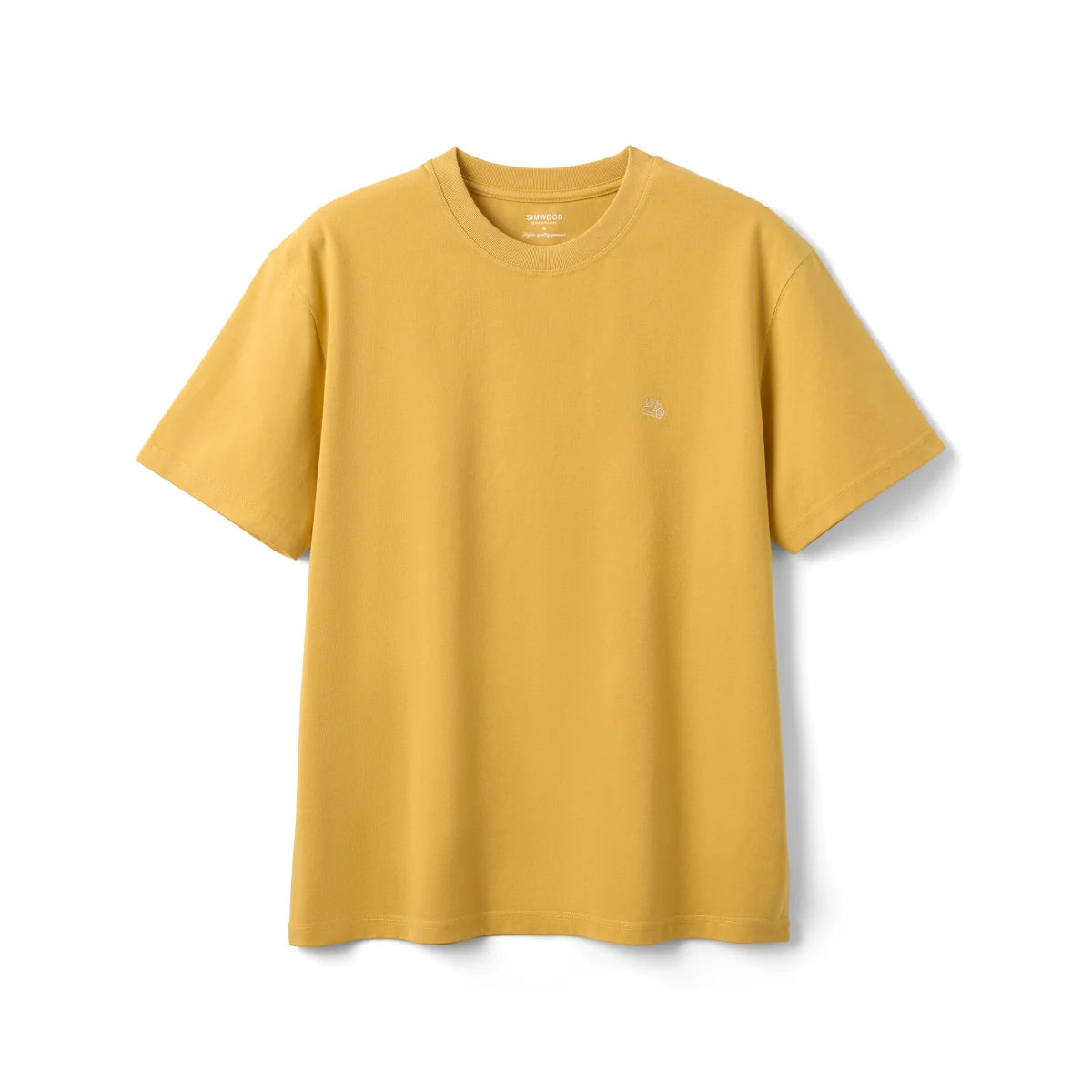 SIMWOOD Men's Cotton Blend T-Shirt - Loose Fit Short Sleeve Tee