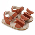 Cute and sweet spring and summer butterfly bow sandals for baby girls, comfortable and breathable walking shoes