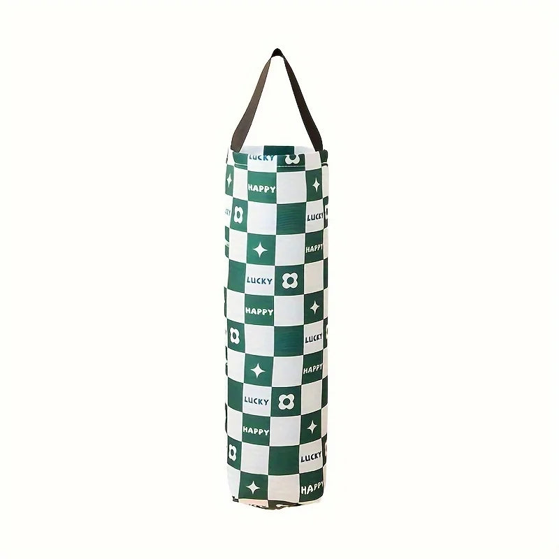 1 bolsa de almacenamiento de basura, artefacto de almacenamiento de cocina montado en la pared, bolsa colgante para almacenamiento de bolsas de plástico de basura, clasificación de artículos varios