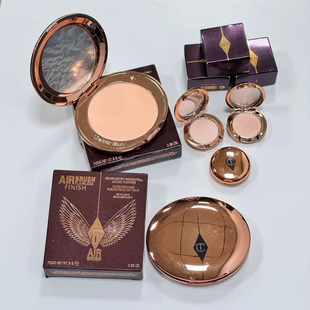 Charlotte Tilbury Lip Balm Facial Setting Powder Delicate Texture Flawless Liquid Foundation Cosmetics Moisturize Setting Spray