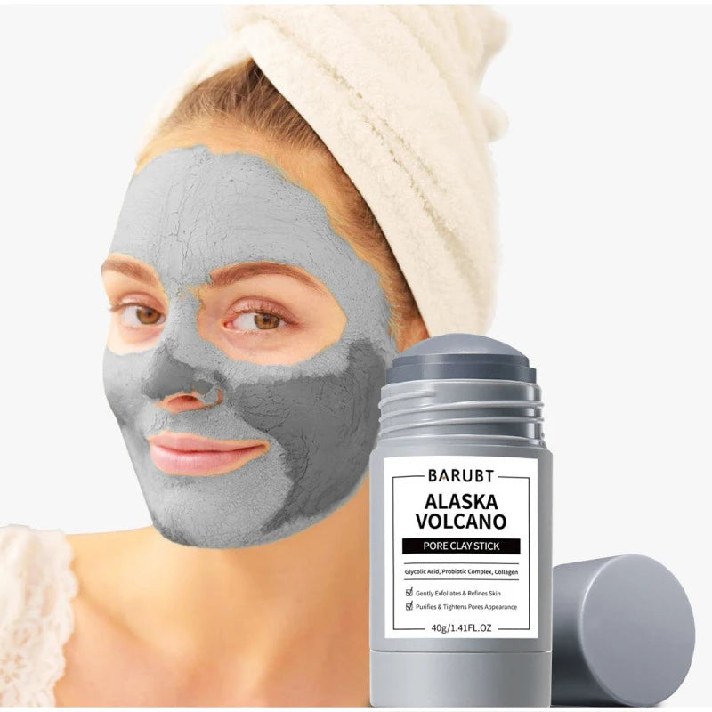 Deep Cleansing Mugwort Volcanic Mud Mask Stick Remove Blackheads Pore Control Oil Balancing Facial Clay Mask Gentle Skin Care
