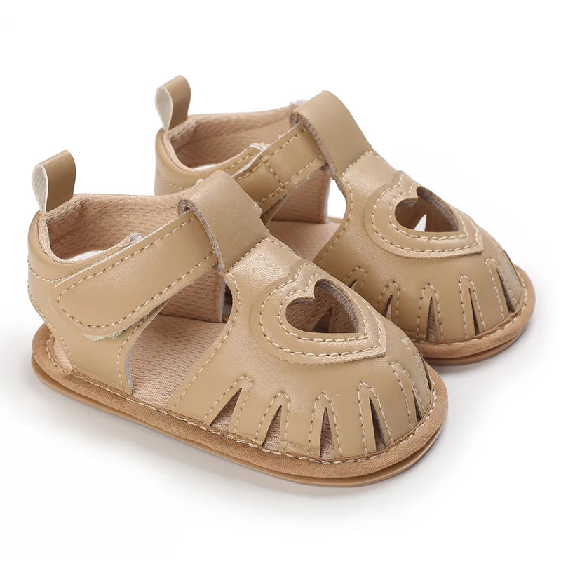 Baby Girls Butterfly Bow Pre-Walker Sandals - Soft Summer Footwear
