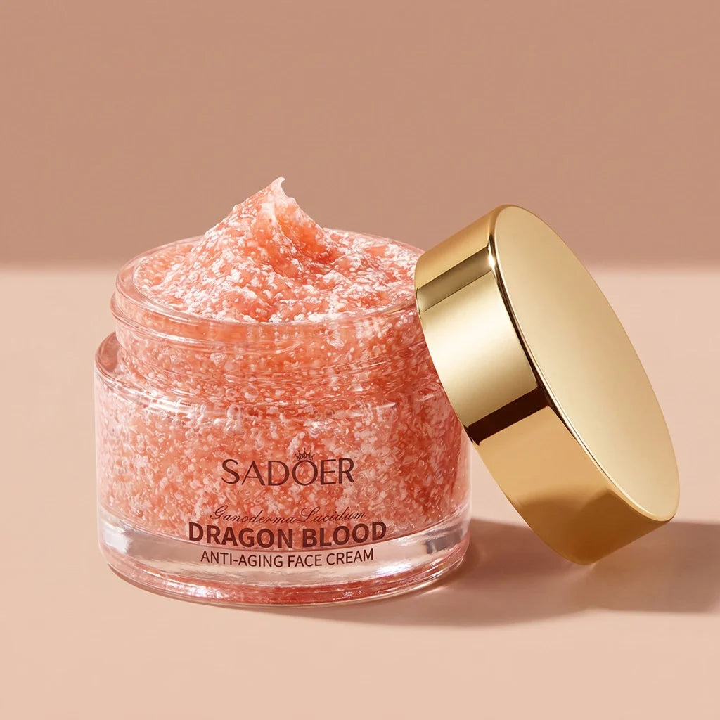 Dragon Blood Face Cream Natural Ganoderma Extract Firming Deep Hydration Fade Fine Lines Radiant Daily Night Facial Care Cream